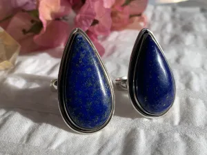 Lapis Lazuli Brea Ring - Skinny Teardrop (US 9 & 7)