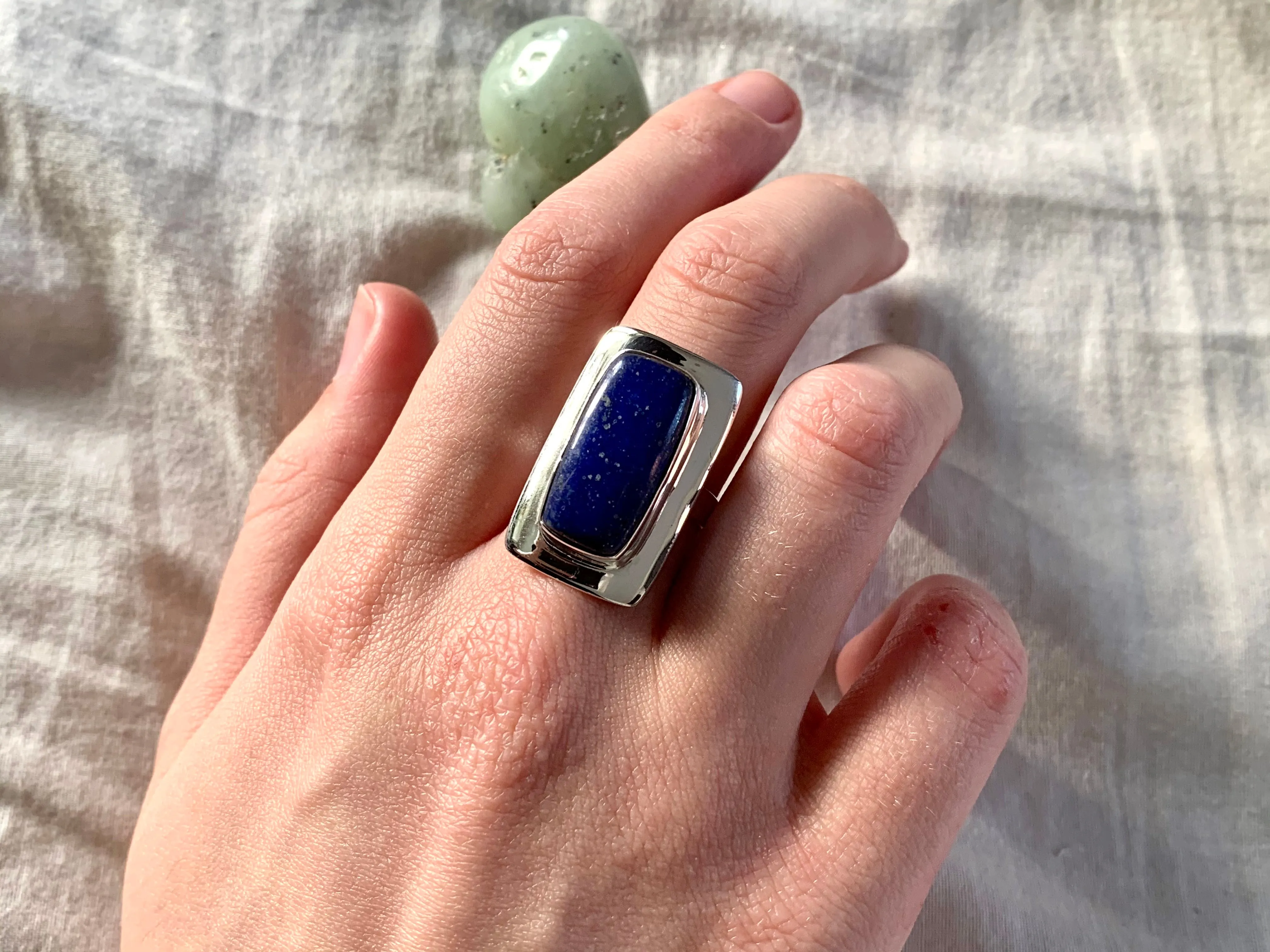Lapis Lazuli Dinah Ring - Rectangle
