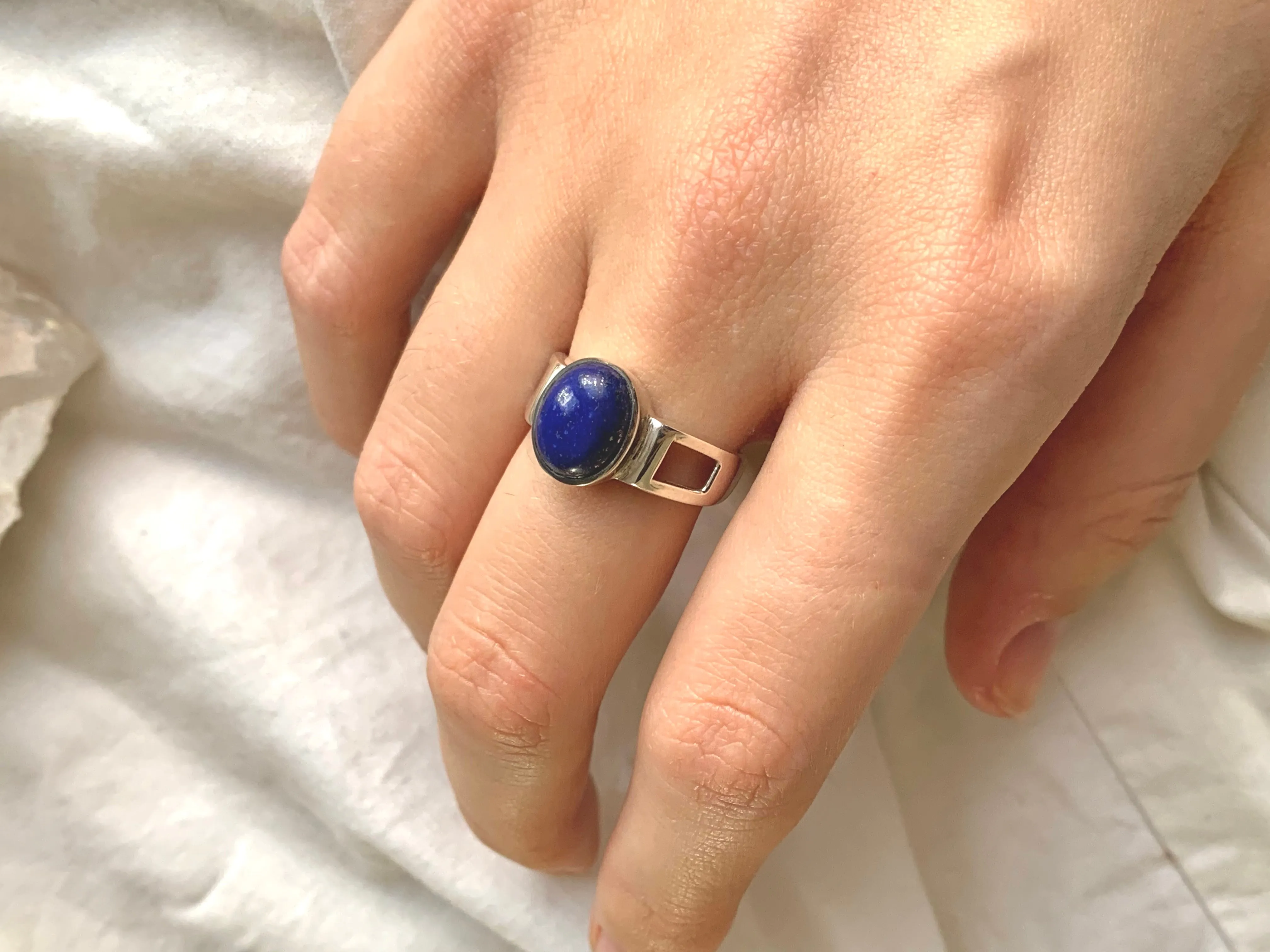 Lapis Lazuli Falco Ring