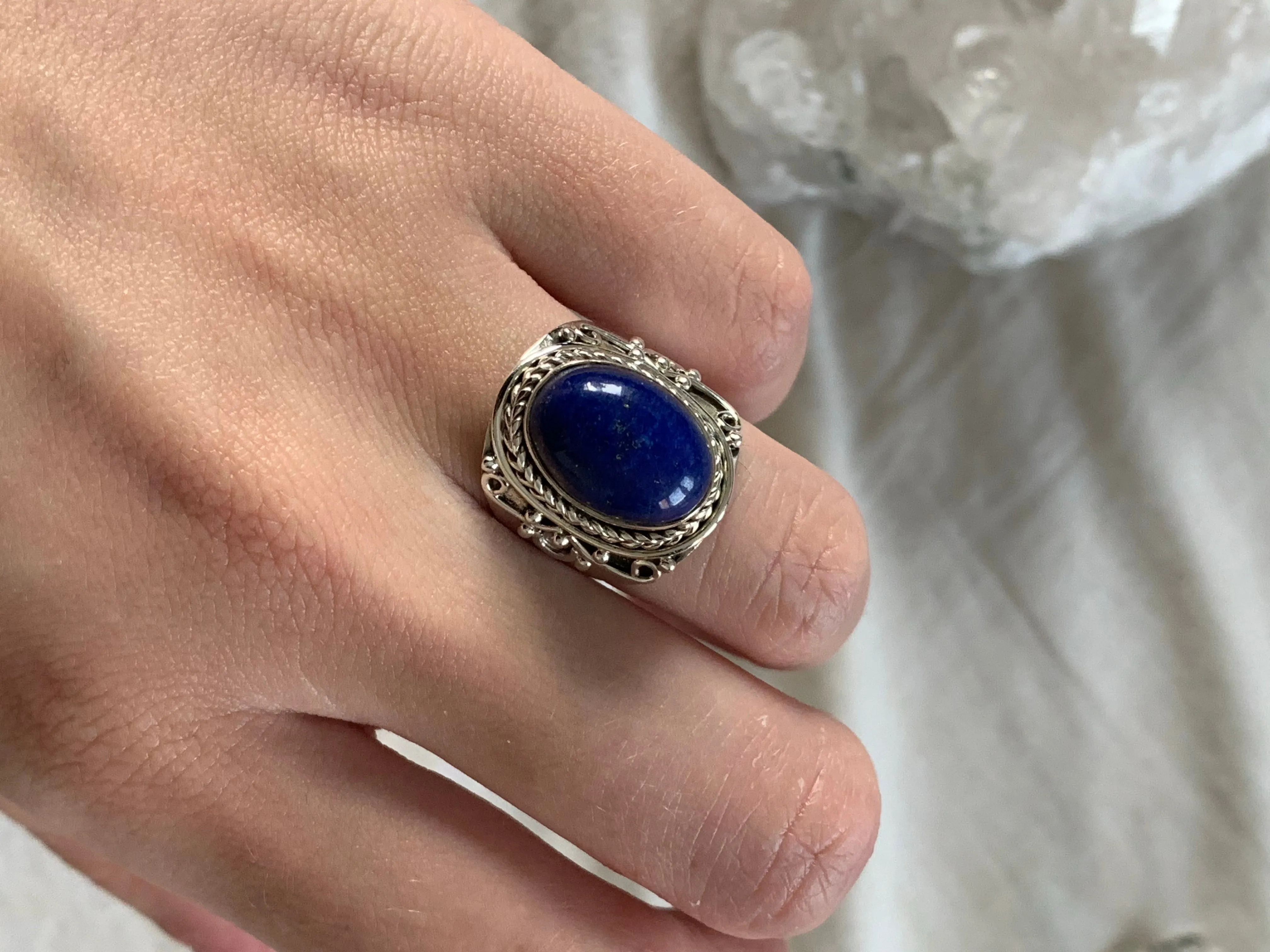 Lapis Lazuli Freya Ring