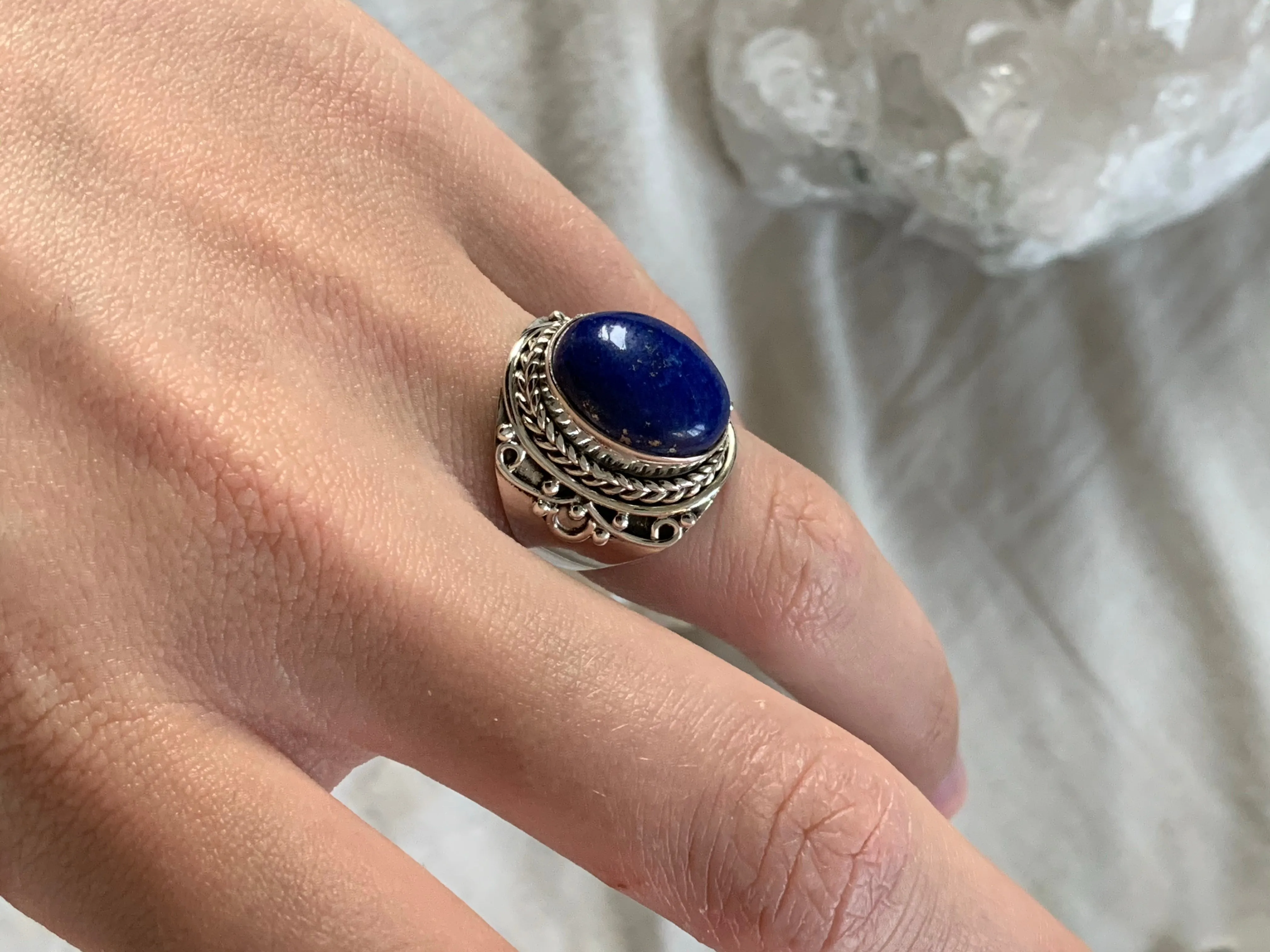 Lapis Lazuli Freya Ring