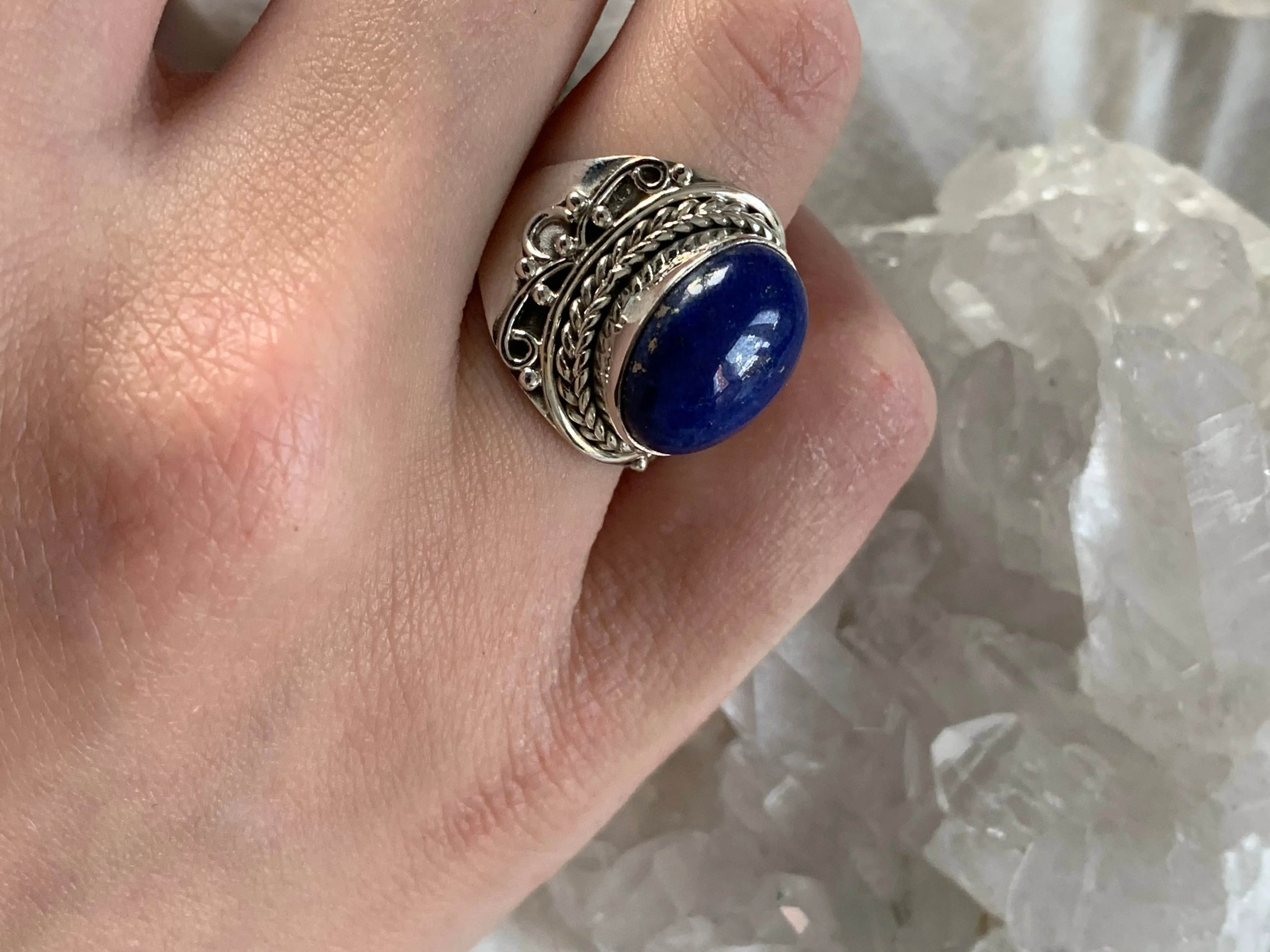 Lapis Lazuli Freya Ring