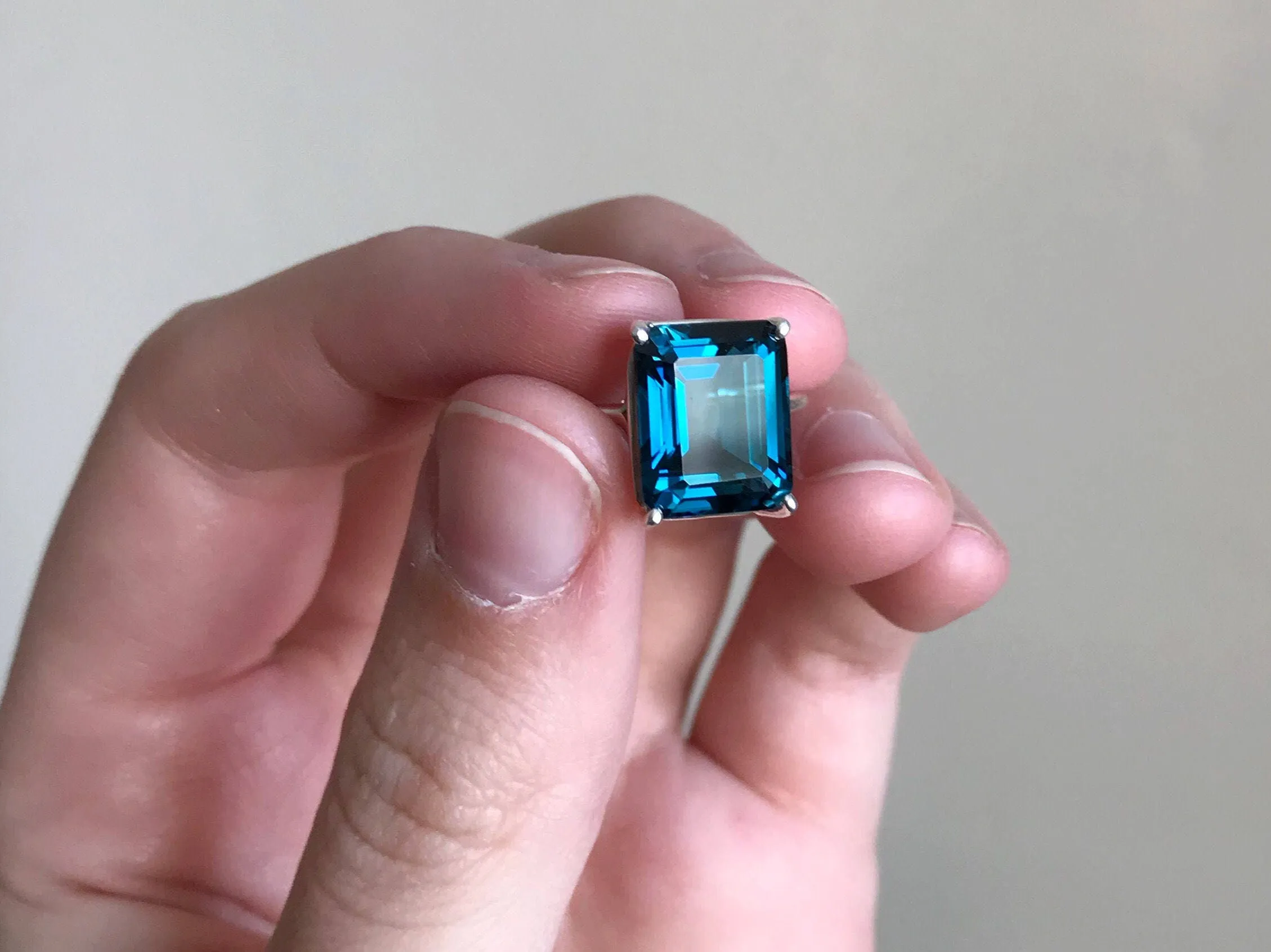 London Blue Topaz Ring