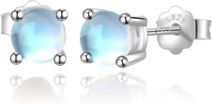 Moonstone/Opal/Turquoise Earrings for Women, 925 Sterling Silver Dangle Drop Earrings Moonstone Opal Turquoise Jewelry Gift for Birthday