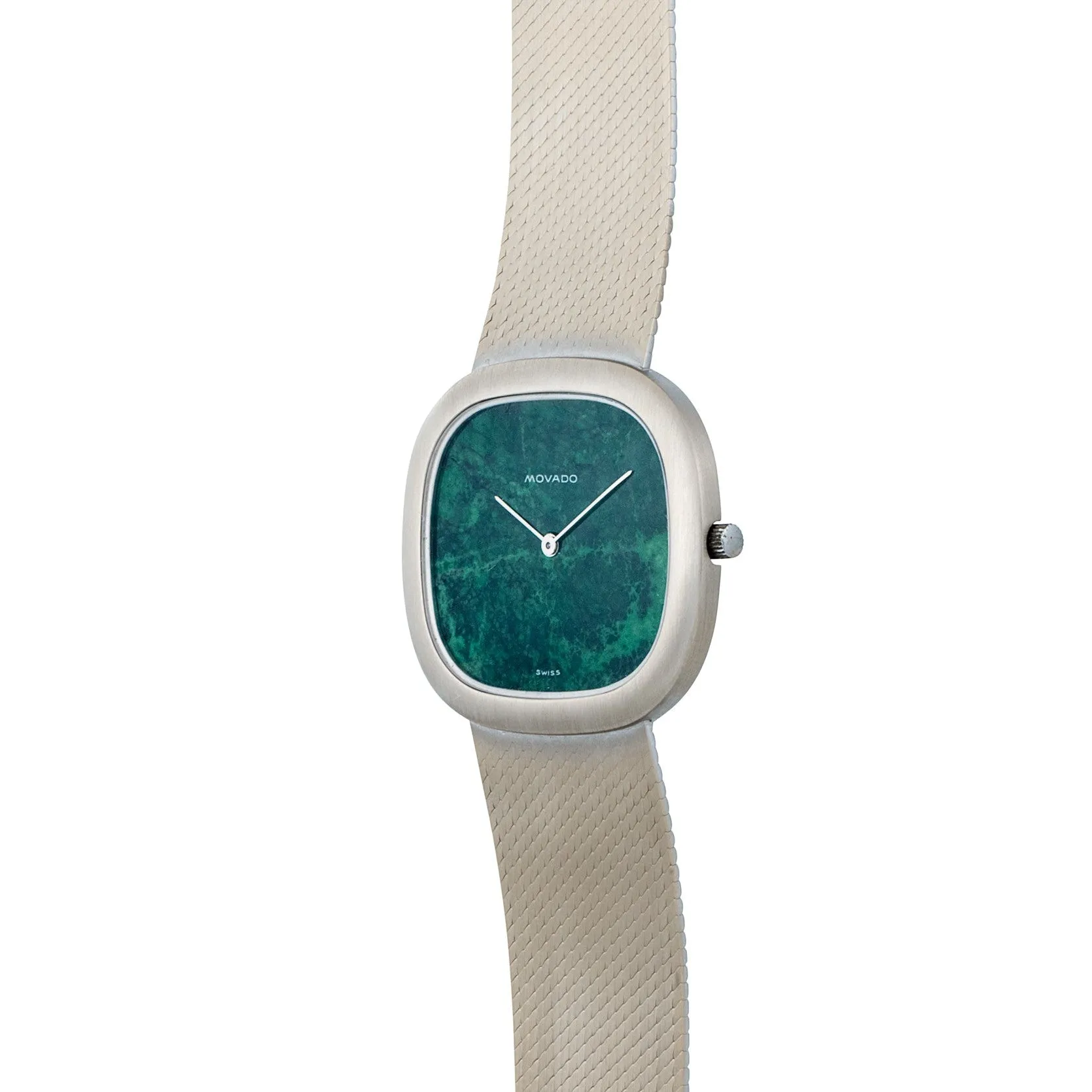 Movado White Gold 'Malachite' Dress Watch