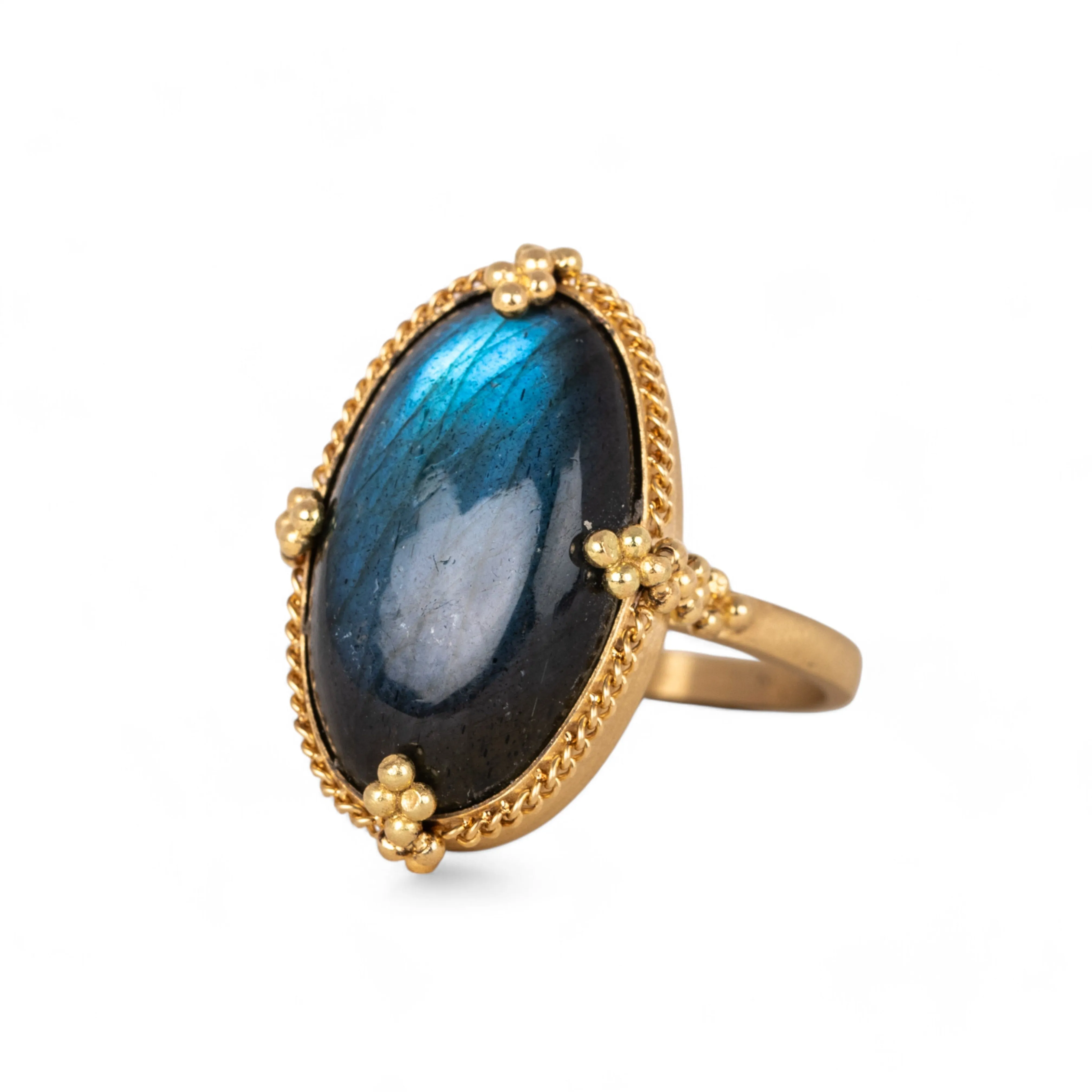 Oval Labradorite Ring
