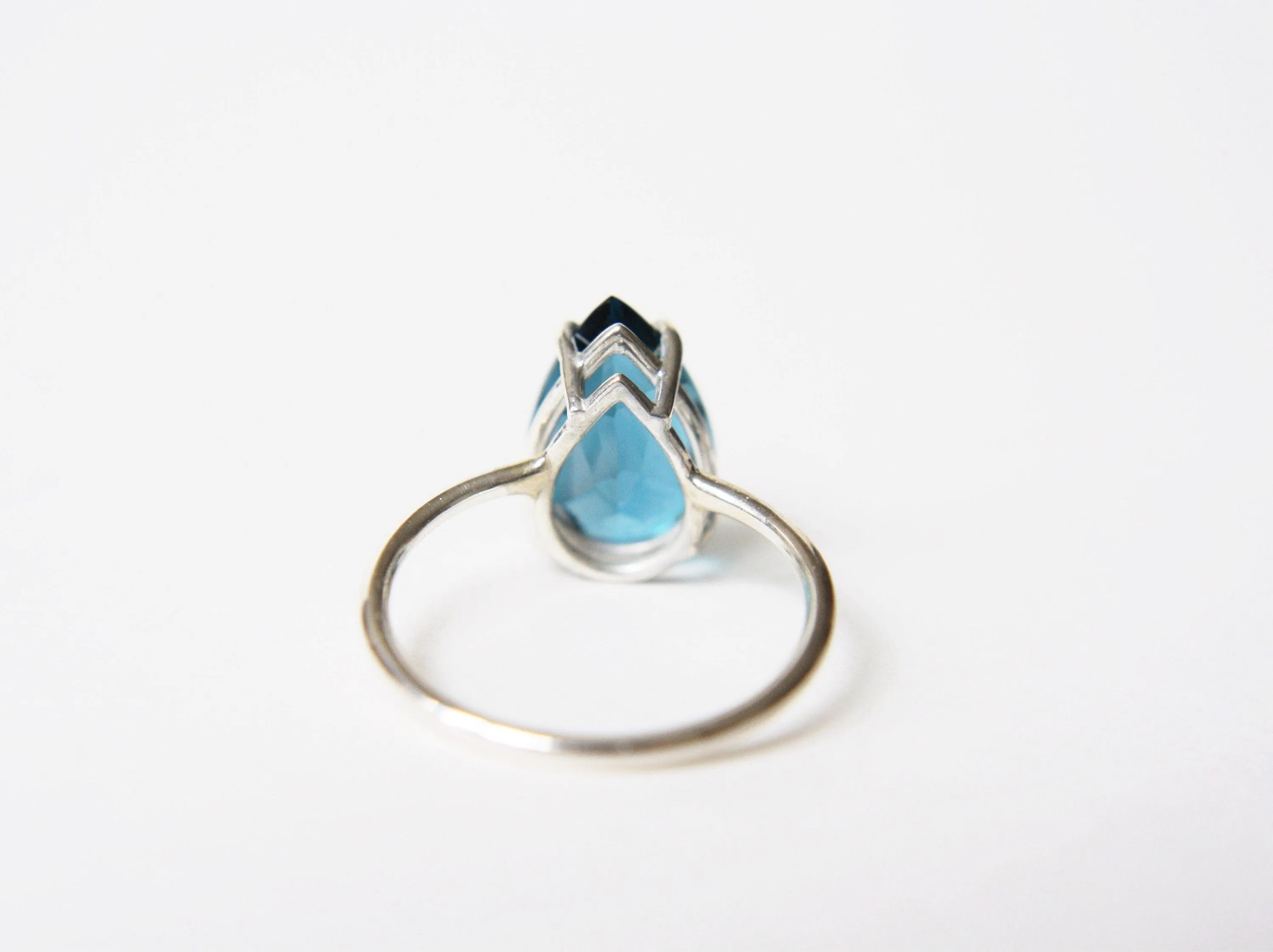 Pear Cut London Blue Topaz