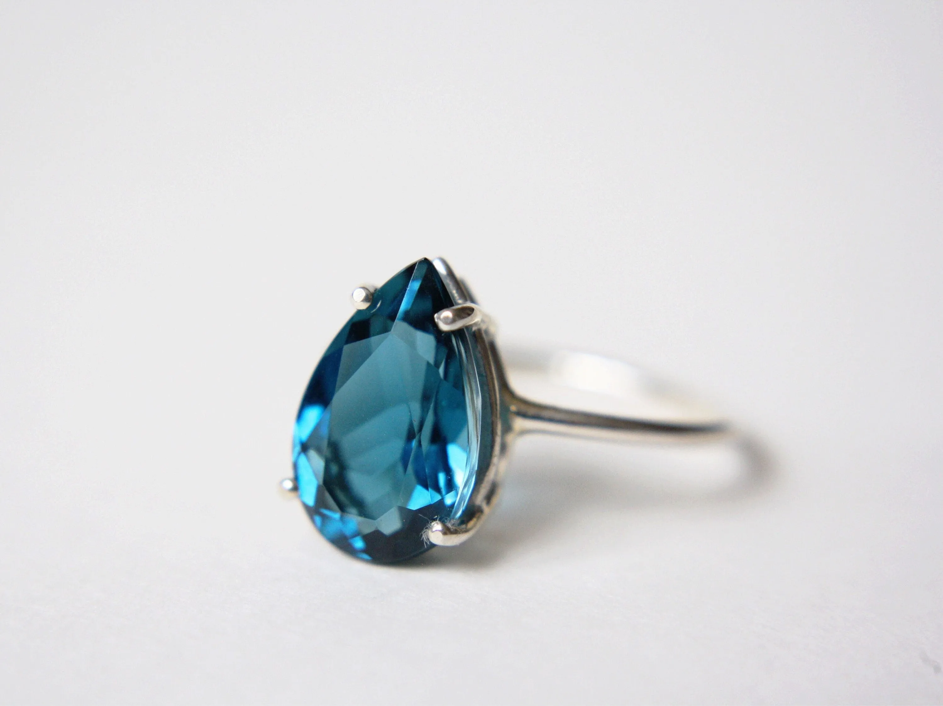 Pear Cut London Blue Topaz