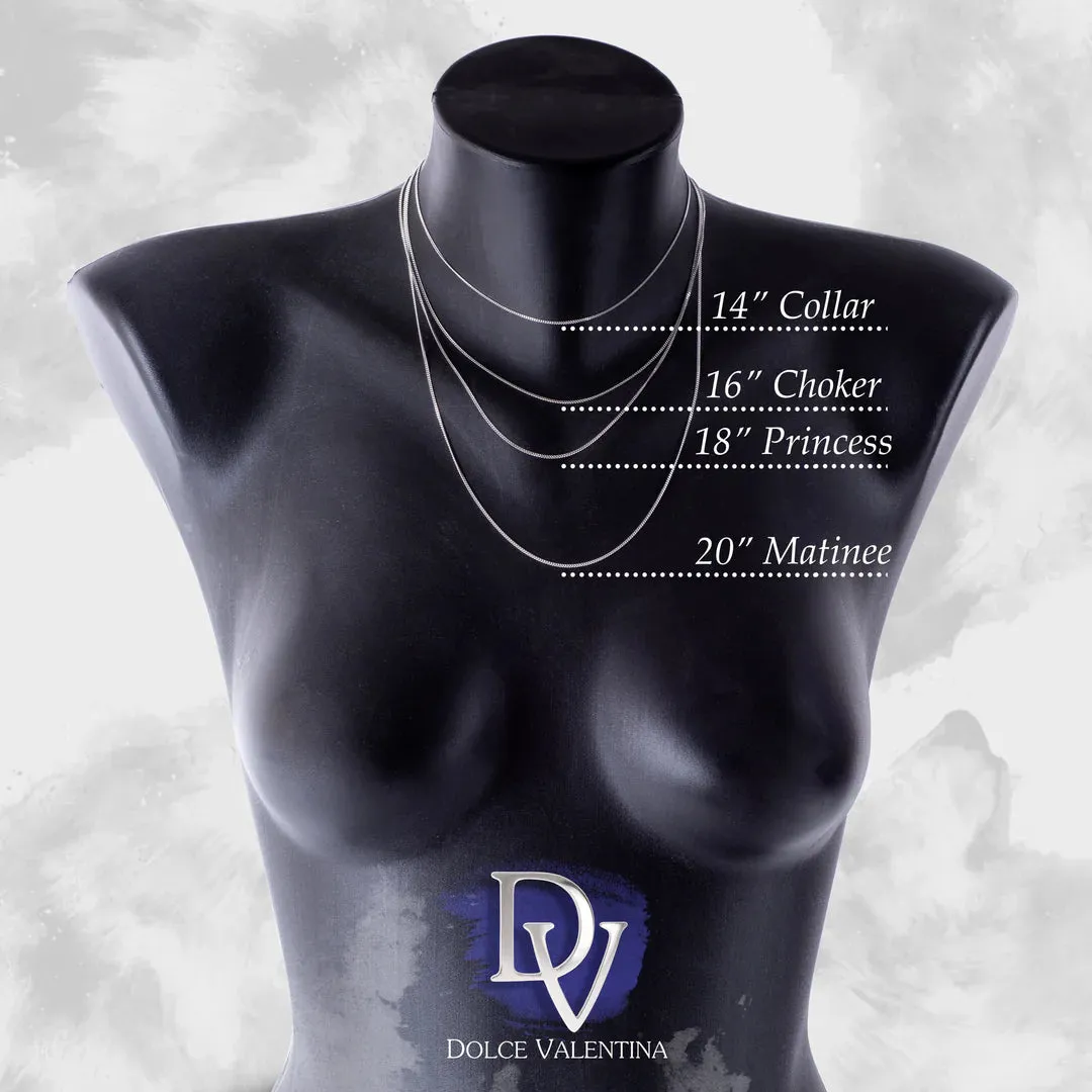 Personalised Oval Disc Pendant with CZ Cross Necklace in Silver