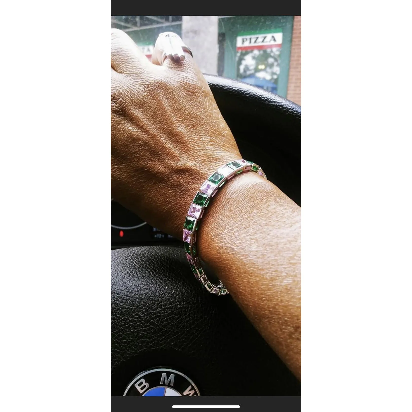 Pink and Green Princess Bracelet