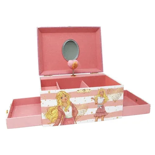 Pink Poppy Barbie Golden Blush Luxury Music Box