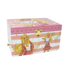 Pink Poppy Barbie Golden Blush Luxury Music Box