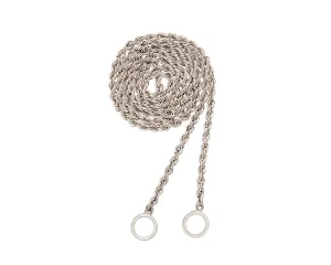 Platinum Rope Chain Necklace