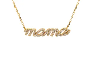 "Mama" CZ Necklace