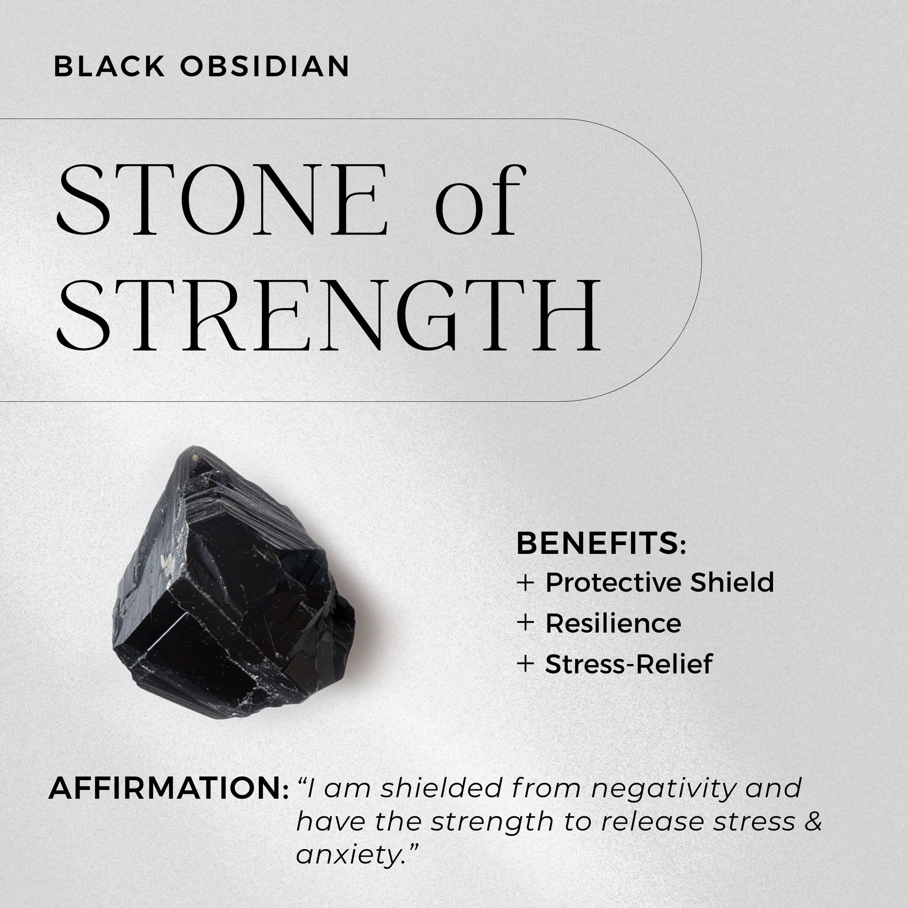 Raw Crystal Solid Gold Ring - Flow Black Obsidian