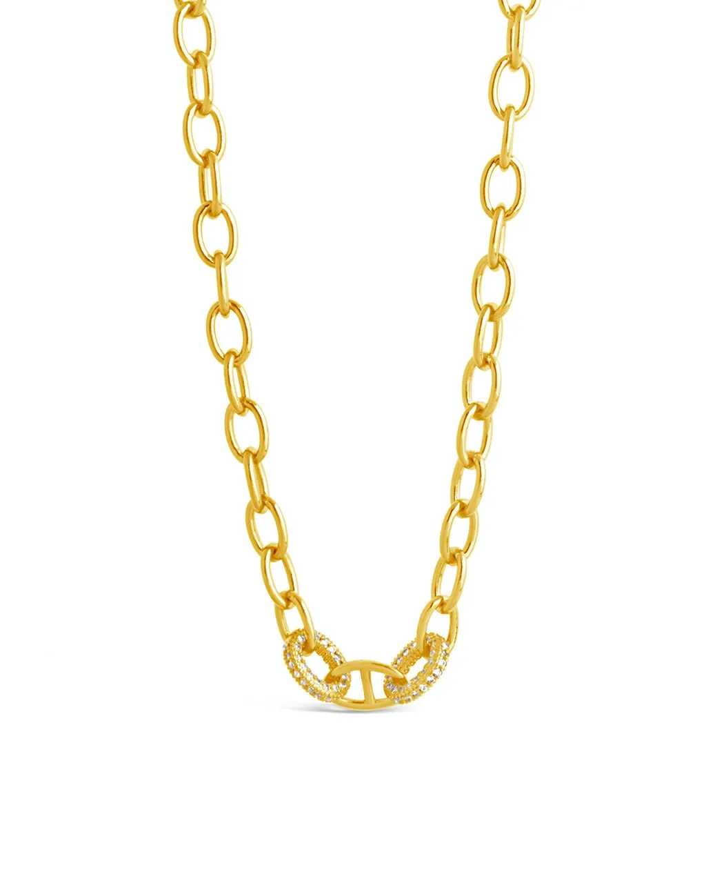 Reina CZ Chain Link Necklace