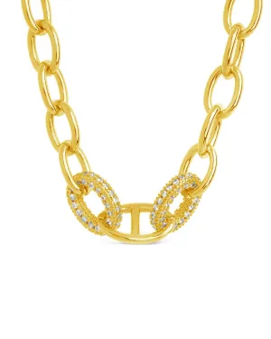 Reina CZ Chain Link Necklace