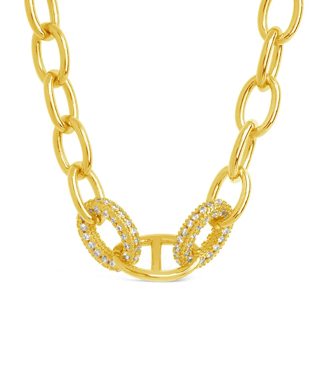 Reina CZ Chain Link Necklace
