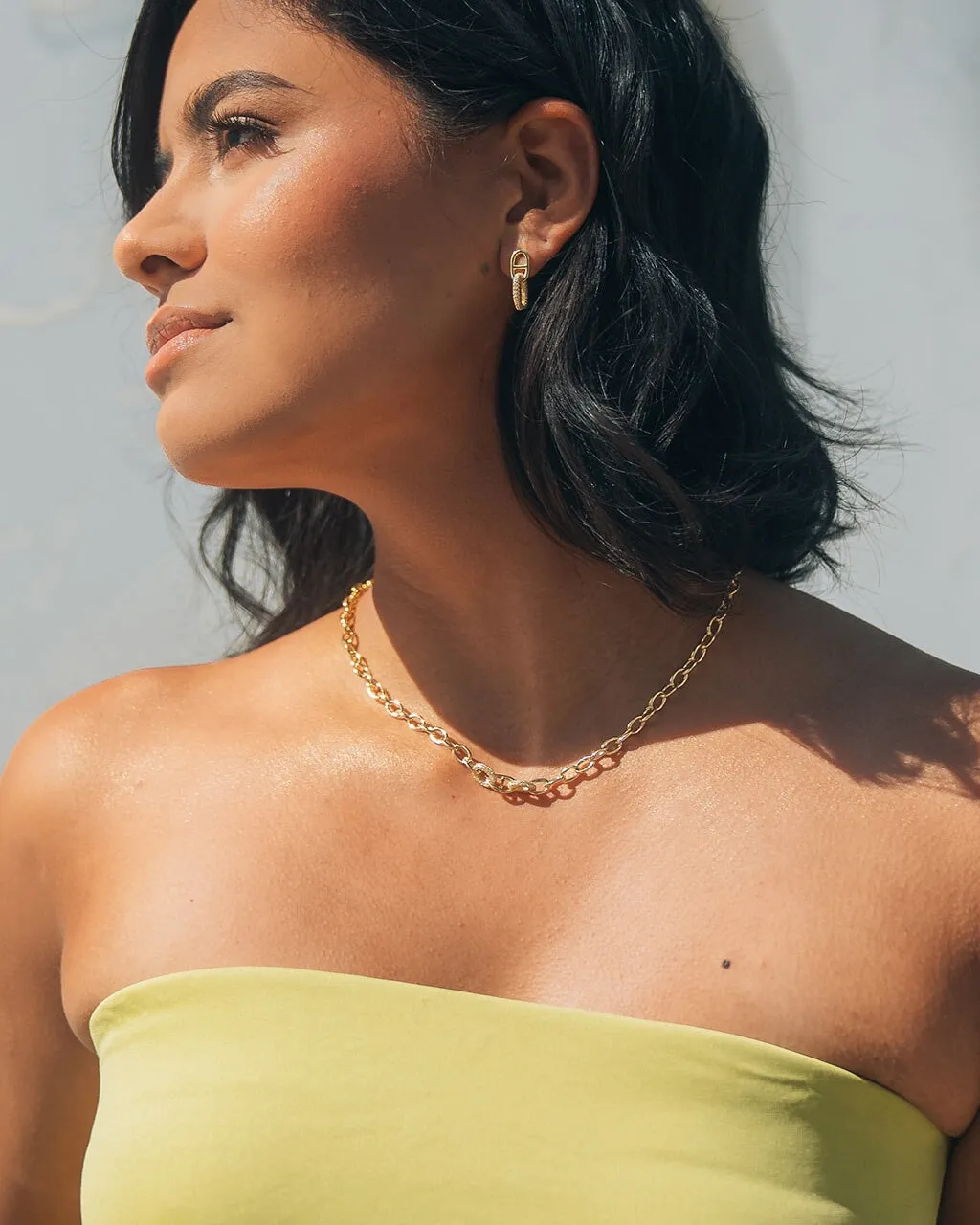 Reina CZ Chain Link Necklace