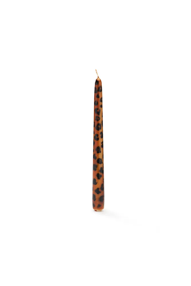 Set Of 2 Leopard Print Candles