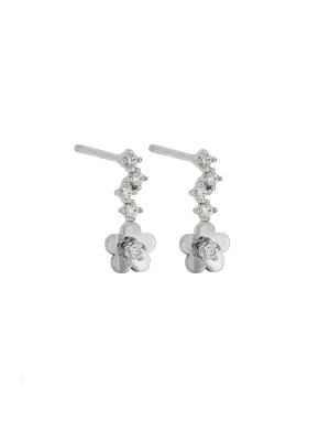 Silver Daisy Earring