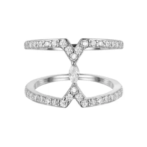 Silver Marquise Ring