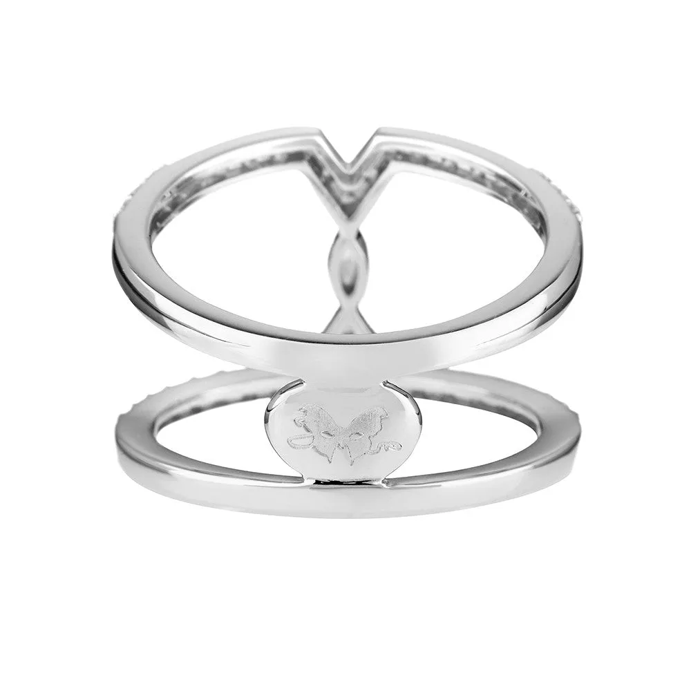 Silver Marquise Ring
