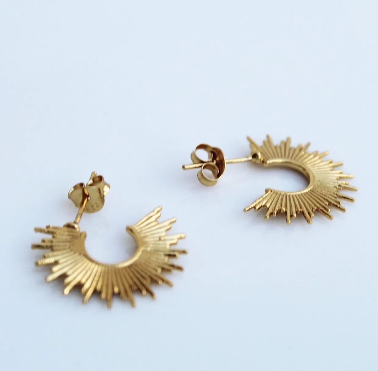 Spike Edge Earrings, Sterling Silver Statement Luxury Jewelry