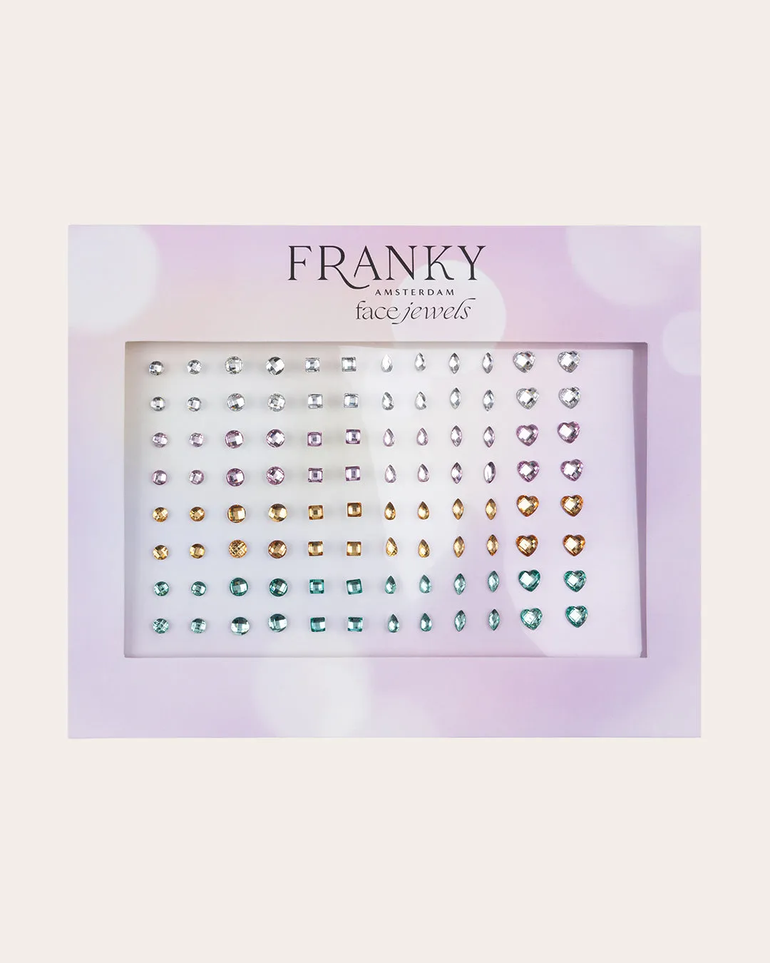 The Multicolored face jewels