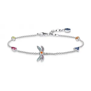 Thomas Sabo Paradise Dragonfly Multicoloured Bracelet A1839-314-7-L19v