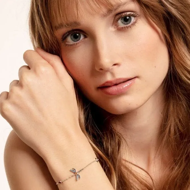 Thomas Sabo Paradise Dragonfly Multicoloured Bracelet A1839-314-7-L19v