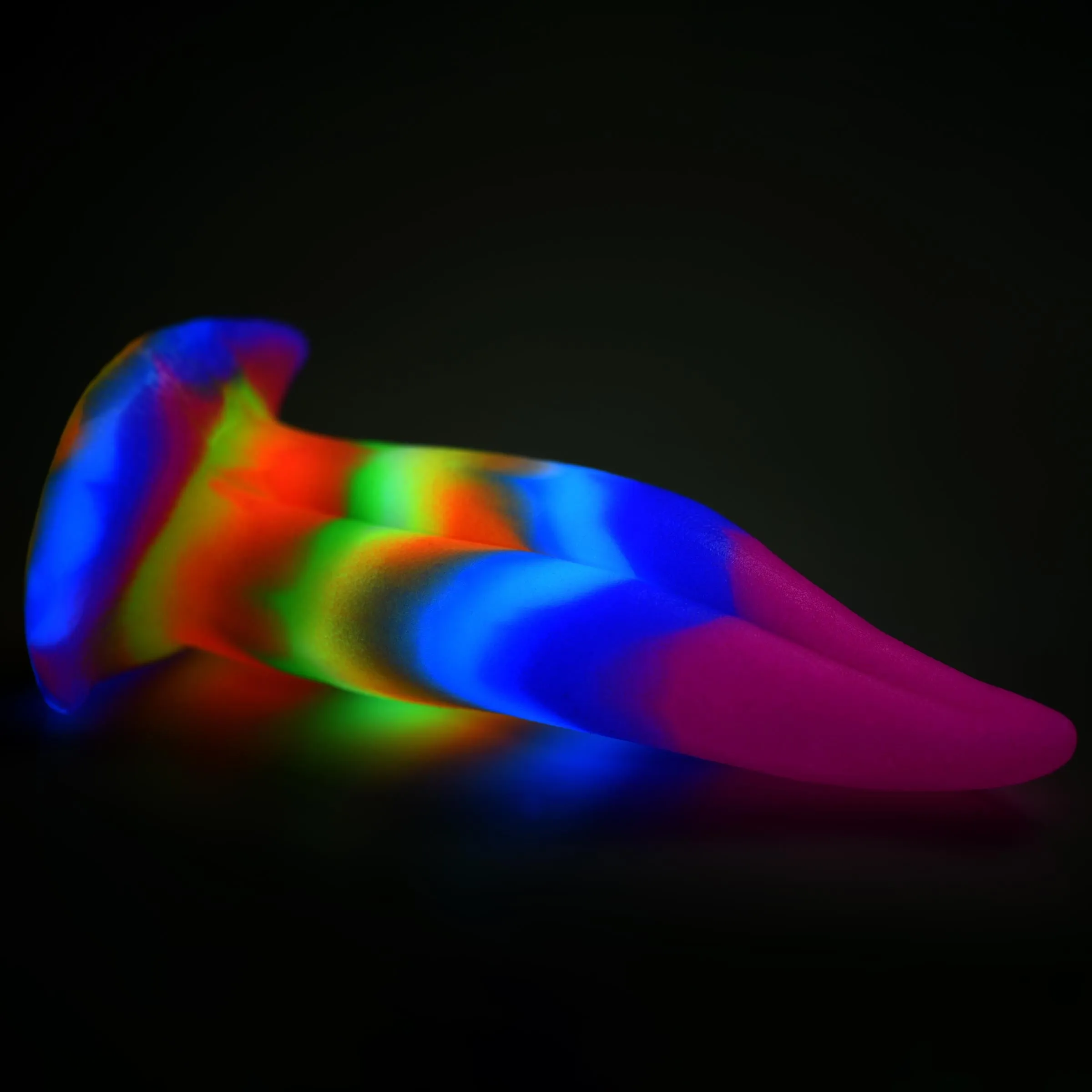 Unicorn Kiss Unicorn Tongue Glow-in-the-Dark Silicone Dildo
