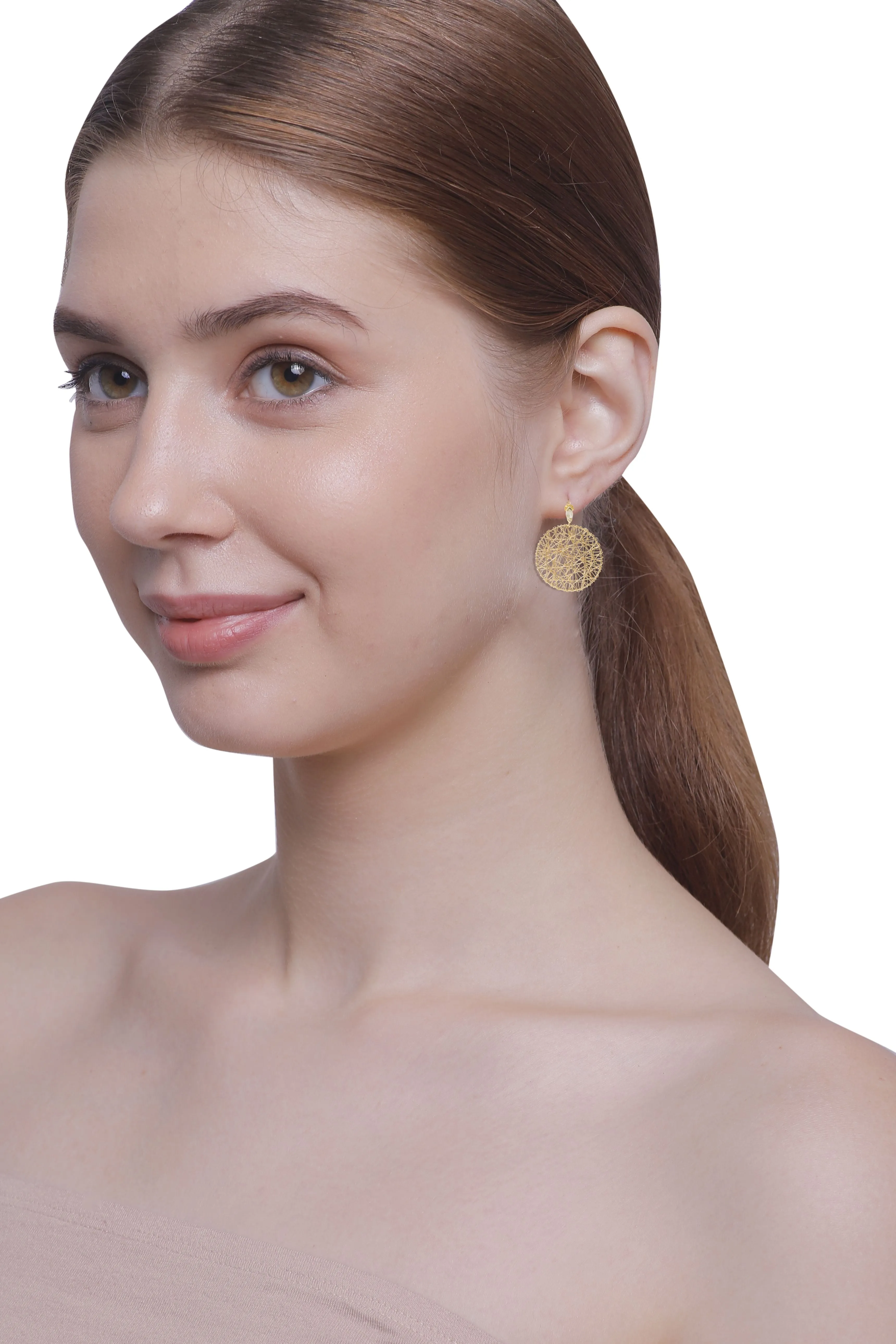 Vama | Adorn Earrings | Metal-Sterling Silver | Stone-Sterling Silveren Rutile | Finish-Matt