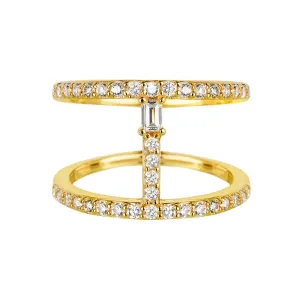 Yellow Gold Bar Ring