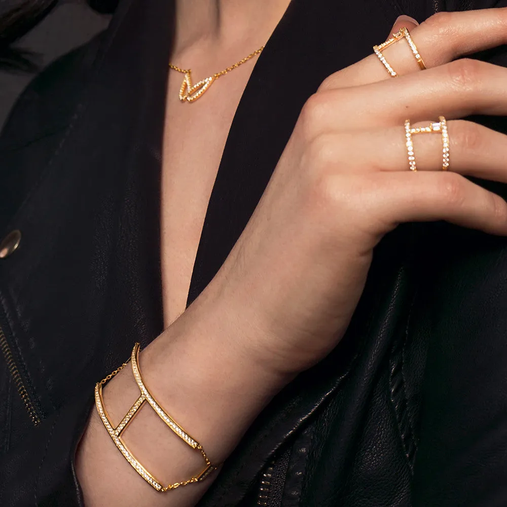 Yellow Gold Bar Ring