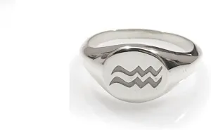 Zodiac Ring, Astrology Ring, Zodiac Sign Ring, Gemini Ring, Scorpio Ring, Leo Ring, Signet Ring, Custom Zodiac Ring, Zodiac Birthday Gift, Yellow,White, (Ajr0075Zsin)